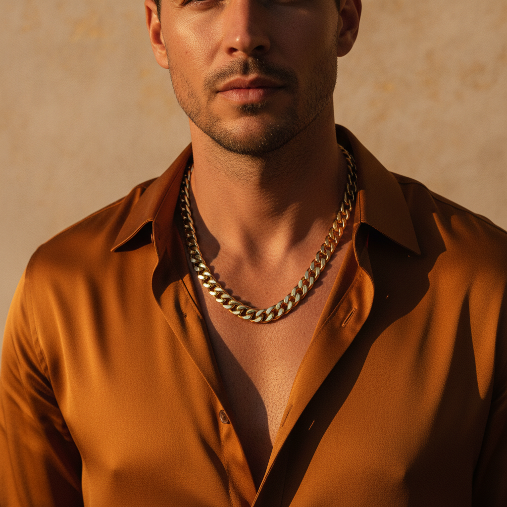 Mens steelness artificial chains