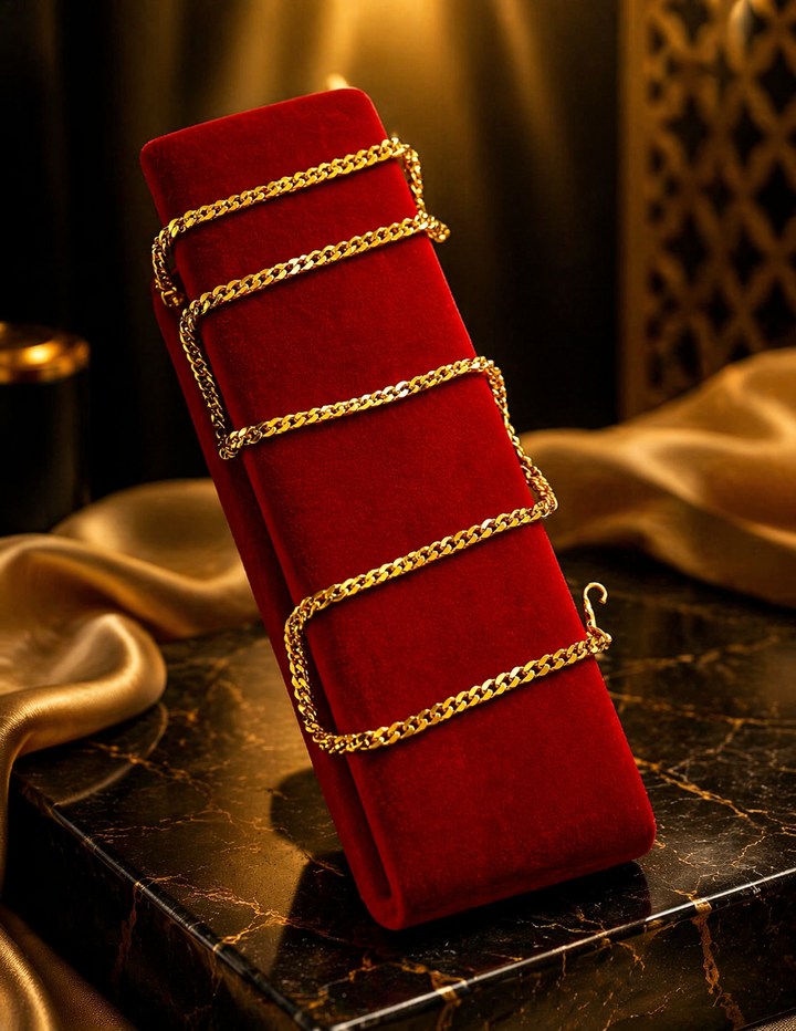 Best quality gold enzyme chain for mens