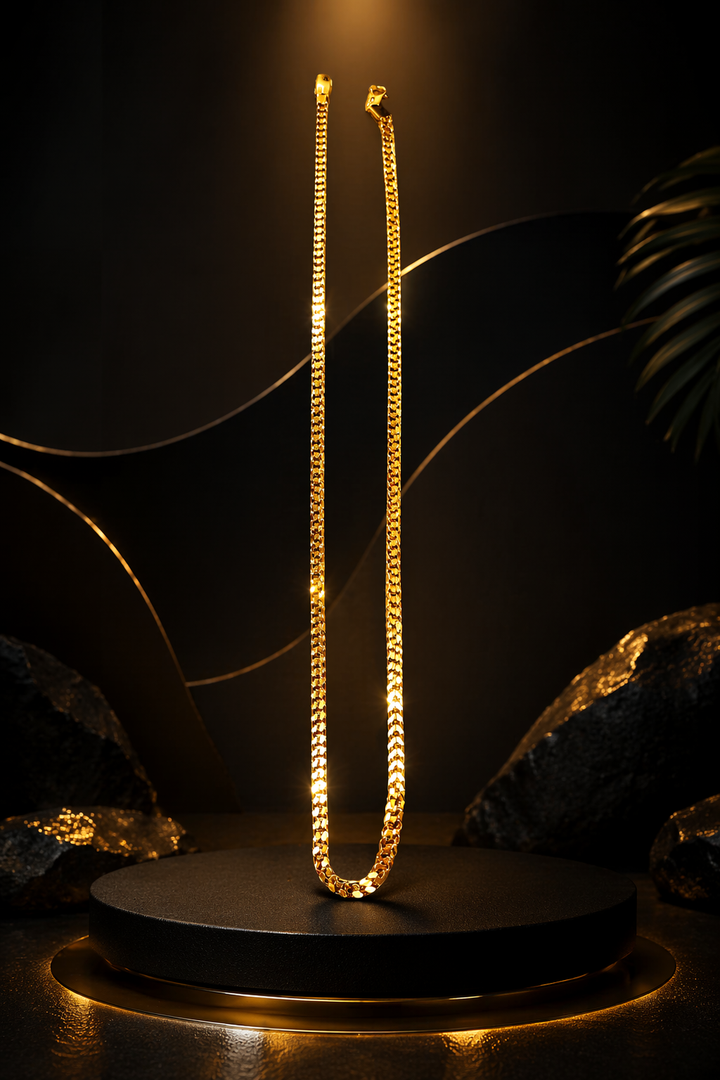 Best quality gold enzyme chain for mens