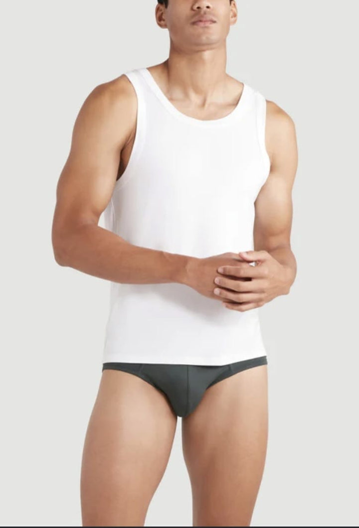 mens combed cotton vest
