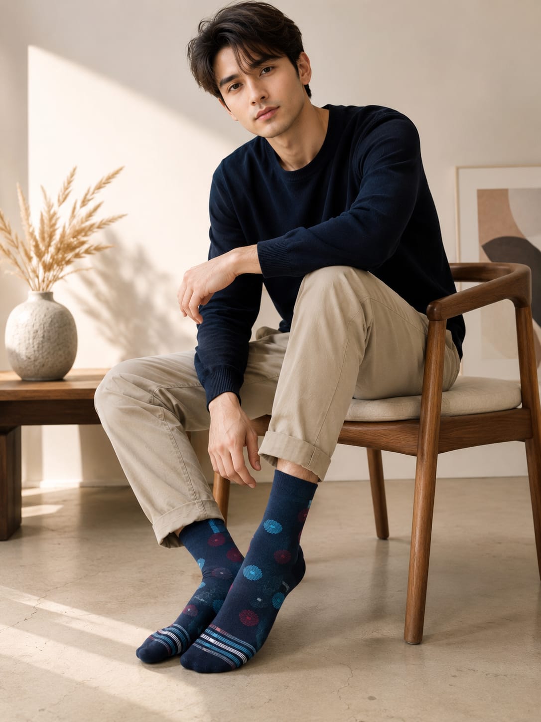 Lycra Premium Design Dress Socks