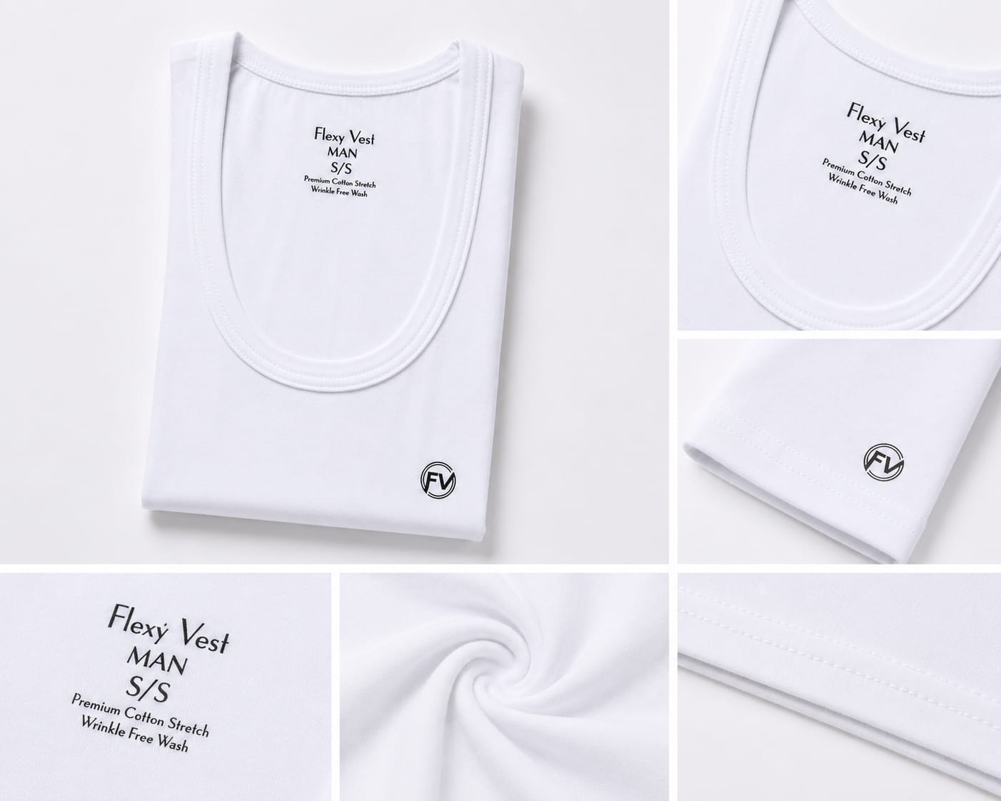 Man,s Premium 100% Combed Cotton Vest